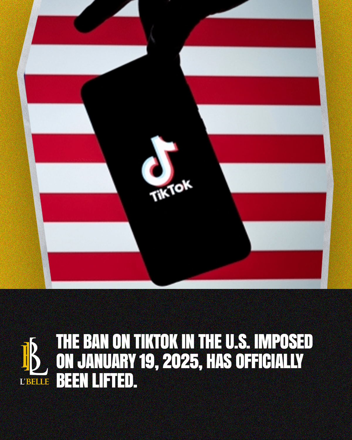 The ban on TikTok in the US, imposed on January 19, 2025, has officially been lifted.